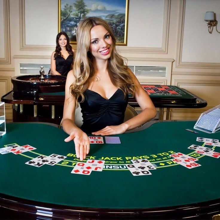 Ilustrasi Live Casino dengan dealer langsung di magetoto